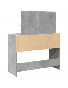 Toeletta con LED Grigio Cemento 100x40x120 cm 2