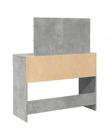 Toeletta con LED Grigio Cemento 100x40x120 cm