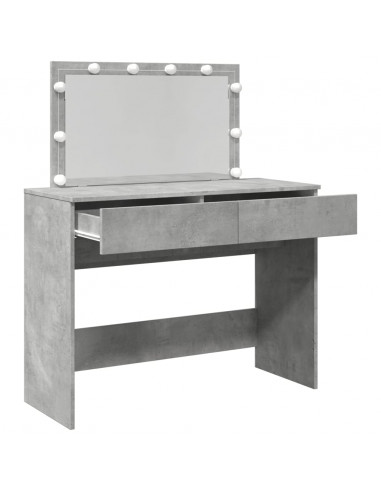 Toeletta con LED Grigio Cemento 100x40x120 cm