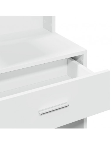 Toeletta con Armadietto Bianco 80x35x132 cm