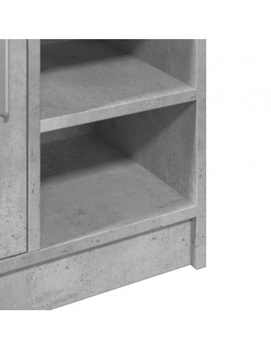 Mobile Lavabo Grigio Cemento 63x29x55 cm in Legno Multistrato
