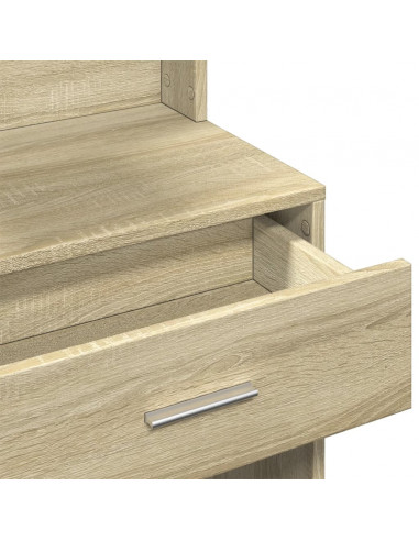 Toeletta con Armadietto Rovere Sonoma 80x35x132 cm