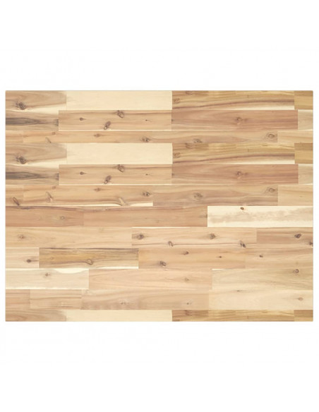 Piano Scrivania Non Trattato 80x60x2cm Legno Massello di Acacia