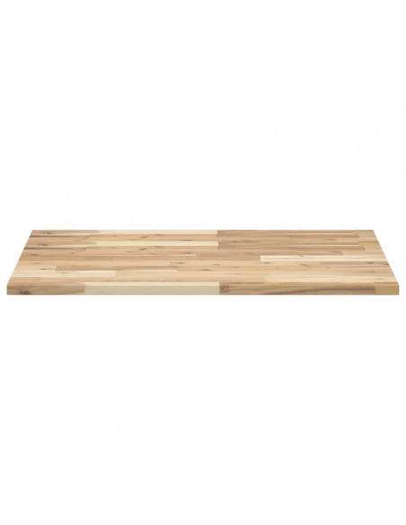 Piano Scrivania Non Trattato 80x60x2cm Legno Massello di Acacia