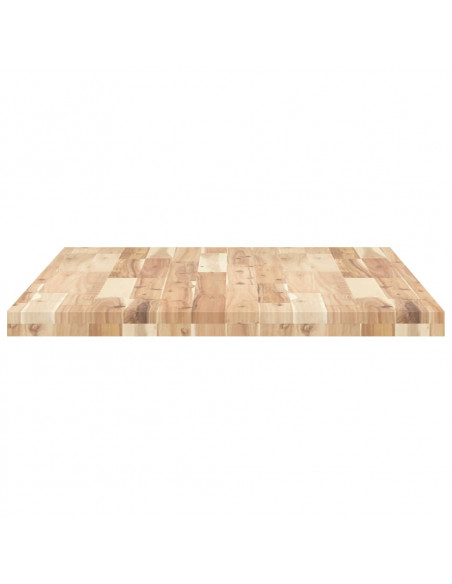 Piano Scrivania Non Trattato 120x70x4cm Legno Massello Acacia