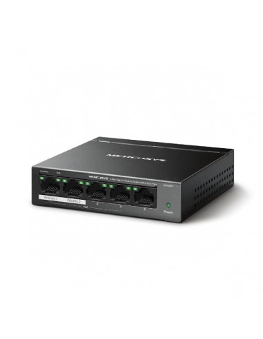 Mercusys MS105GP switch di rete Gigabit Ethernet (10/100/1000) Supporto Power over Ethernet (PoE) Nero