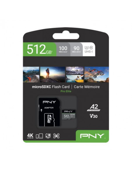 PNY PRO Elite microSDXC 512GB memoria flash Classe 10