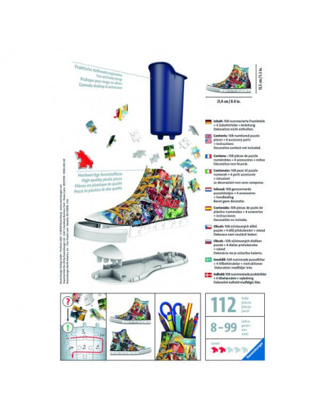 Ravensburger The Sneaker Marvel Avengers 108 pièces, 12113 puzzle 3D
