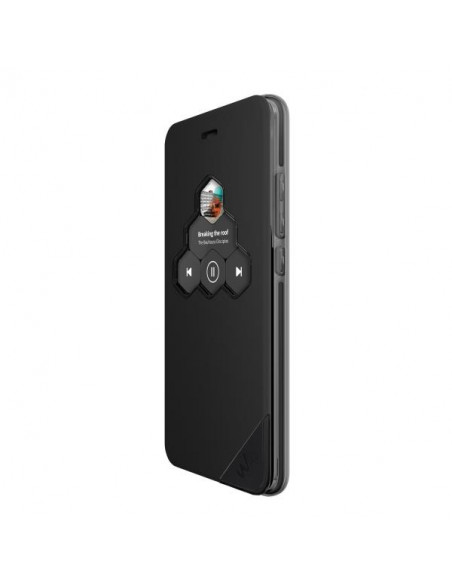 Wiko WKPRFIBK3740 custodia per cellulare 14 cm (5.5") Custodia a libro Nero