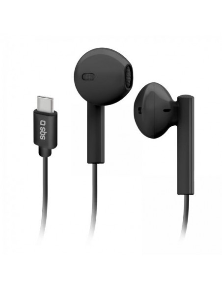 SBS Studio Mix 65c Cuffie Cablato In-ear Musica e Chiamate USB tipo-C Nero