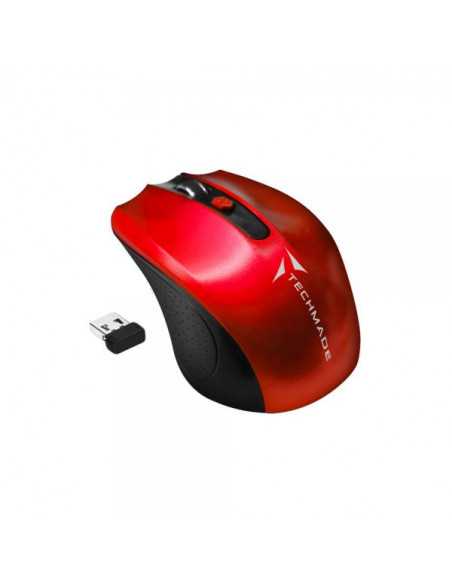 Techmade TM-XJ30-RED mouse Ambidestro RF Wireless Ottico 1600 DPI