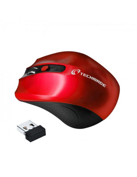 Techmade TM-XJ30-RED mouse Ambidestro RF Wireless Ottico 1600 DPI