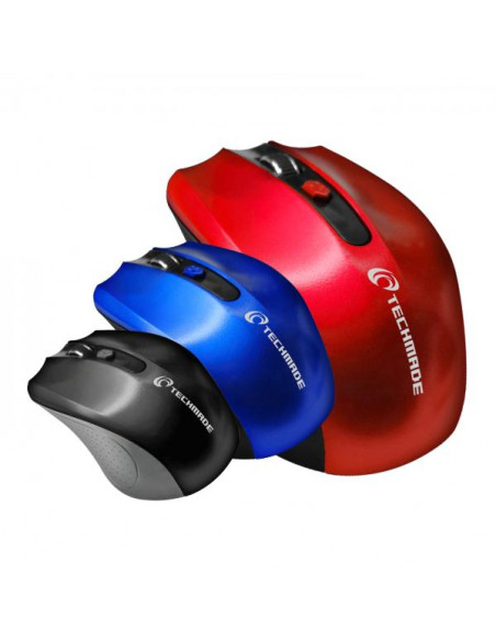Techmade TM-XJ30-RED mouse Ambidestro RF Wireless Ottico 1600 DPI