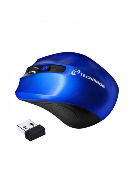 Techmade TM-XJ30-BL mouse Ambidestro RF Wireless Ottico 1600 DPI