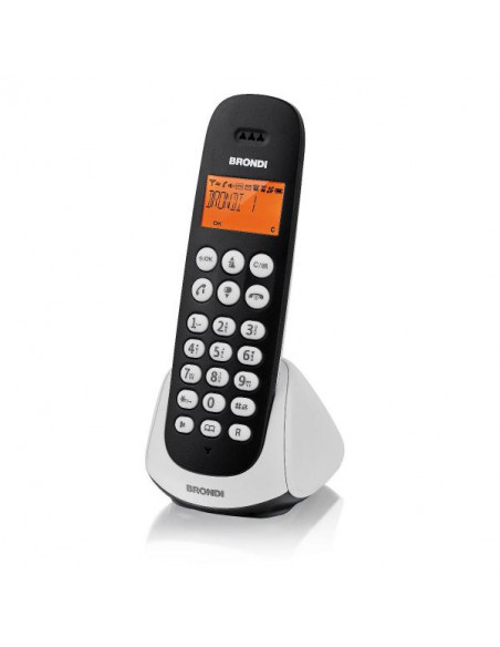 Brondi Adara Telefono DECT Nero, Bianco Identificatore di chiamata
