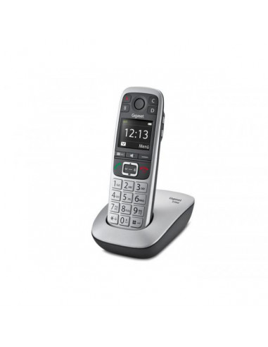 Gigaset E 560 Telefono DECT Nero, Argento Identificatore di chiamata