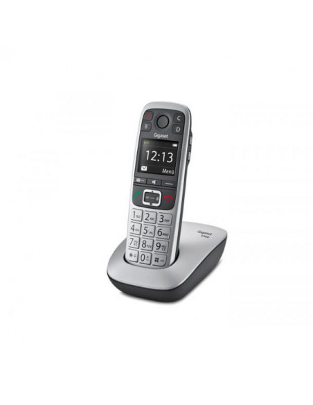 Gigaset E 560 Telefono DECT Nero, Argento Identificatore di chiamata