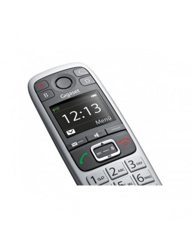 Gigaset E 560 Telefono DECT Nero, Argento Identificatore di chiamata