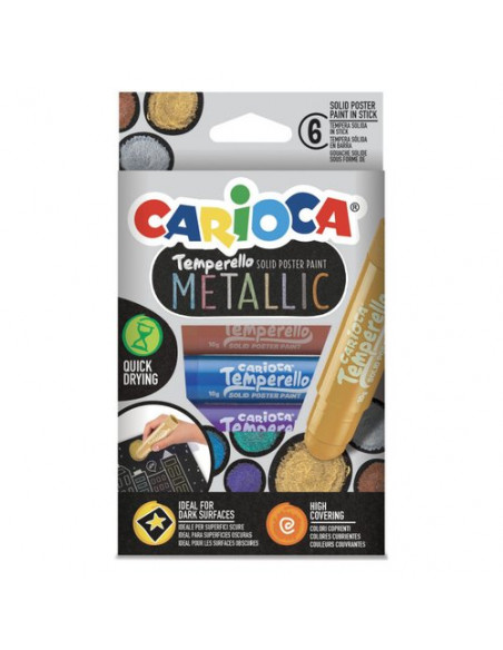 Tempera Carioca 42674 METALLIC Temperello Colori assortiti metal Color