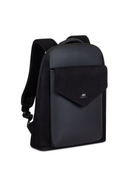 ZAINO RIVACASE CARDIFF Canvas urban backpack 14"- NERO  - R8524B