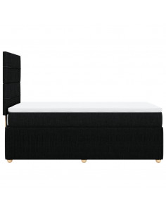 Giroletto a Molle con Materasso Nero 90x200 cm in Tessuto 2