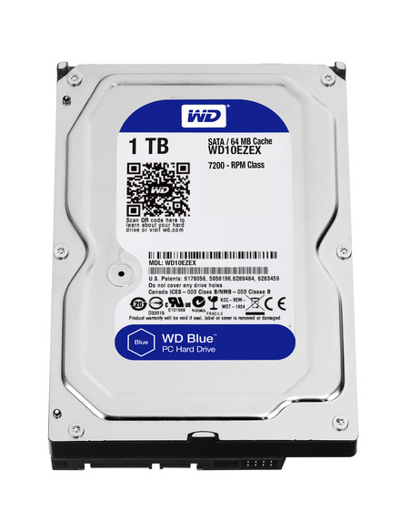 WESTERN DIGITAL HDD BLUE 1TB 3,5 7200RPM  SATA 6GB/S BUFFER 64MB