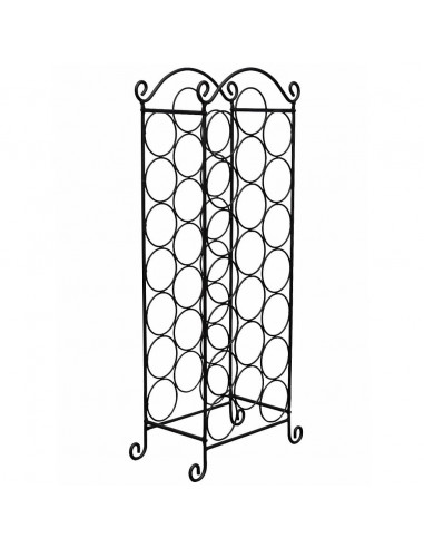 Porta Bottiglie di Vino per 21 Bottiglie in Metallo