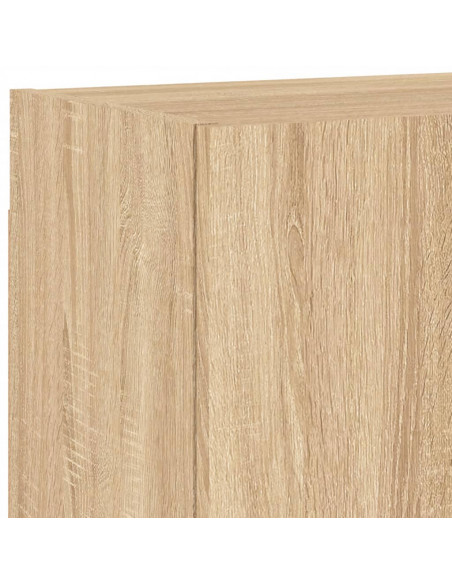 Mobili TV a Muro 6pz Rovere Sonoma in Legno Multistrato