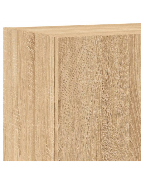 Mobili TV a Muro 6pz Rovere Sonoma in Legno Multistrato