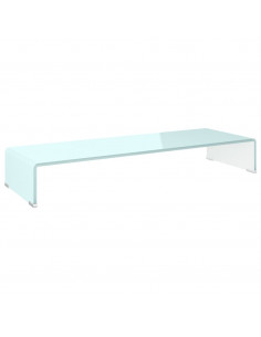 Supporto TV / Rialzo Monitor in Vetro Verde 90x30x13 cm 2
