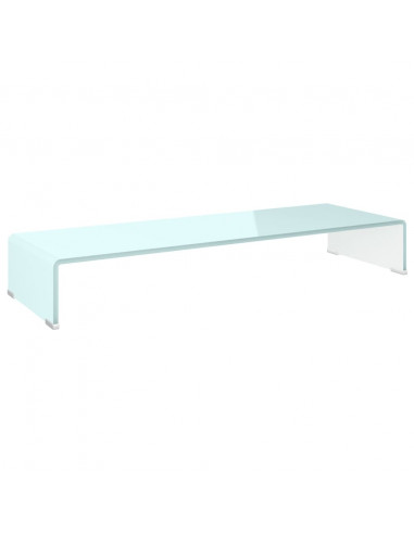 Supporto TV / Rialzo Monitor in Vetro Verde 90x30x13 cm