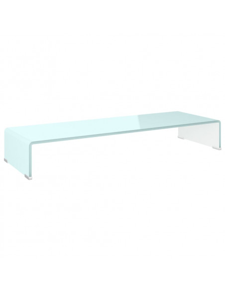 Supporto TV / Rialzo Monitor in Vetro Verde 90x30x13 cm