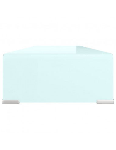 Supporto TV / Rialzo Monitor in Vetro Verde 90x30x13 cm