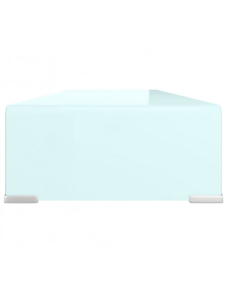 Supporto TV / Rialzo Monitor in Vetro Verde 90x30x13 cm