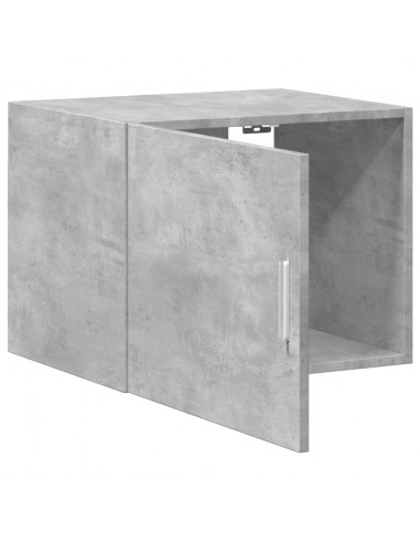 Mobile a Parete Grigio Cemento 50x42,5x40 cm Legno Multistrato