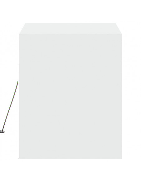 Mobile TV a Parete con Luci LED Bianco 80x31x35 cm