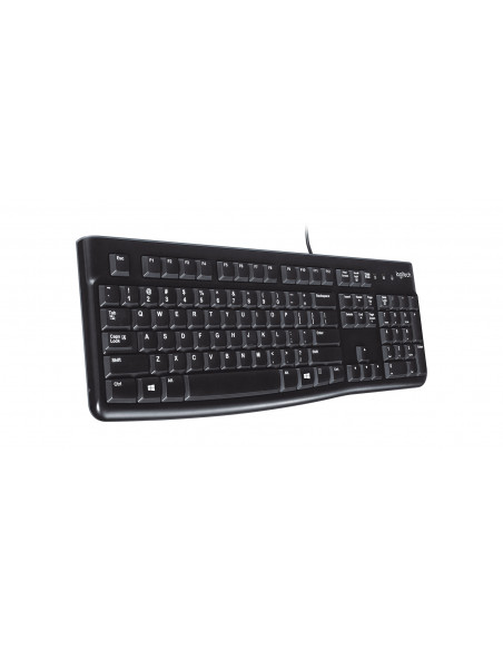 Logitech K120 Corded Keyboard tastiera Universale USB QWERTY Spagnolo Nero
