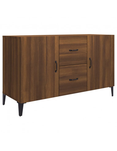 Credenza Rovere Marrone 100x36x60 cm in Legno Multistrato