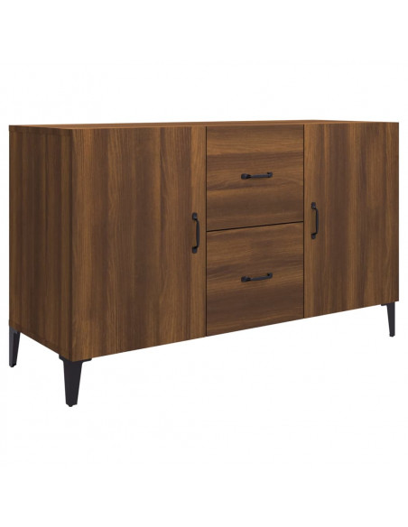 Credenza Rovere Marrone 100x36x60 cm in Legno Multistrato