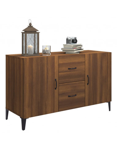 Credenza Rovere Marrone 100x36x60 cm in Legno Multistrato