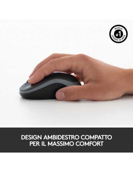 Logitech MK270 Combo Tastiera e Mouse Wireless per Windows, 2,4 GHz Wireless, Mouse Compatto, 8 Tasti Multimediali e di Scelta R