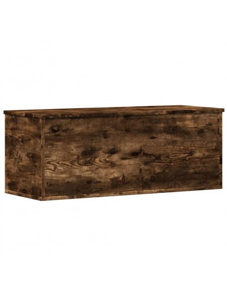 Contenitore Portaoggetti Rovere Fumo 90x35x35 cm in Truciolato