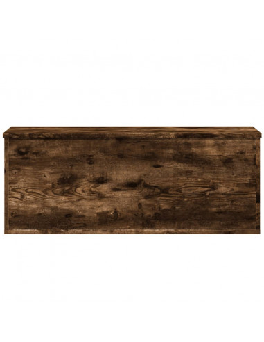 Contenitore Portaoggetti Rovere Fumo 90x35x35 cm in Truciolato