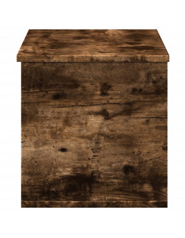 Contenitore Portaoggetti Rovere Fumo 90x35x35 cm in Truciolato