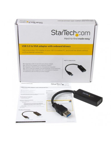 StarTech.com Adattatore Video Esterno USB 3.0 a VGA - Scheda grafica esterna con installazione driver integrato - 1920x1200/1080
