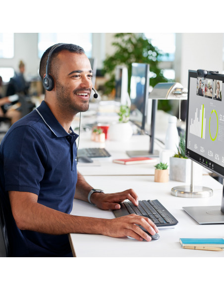 Logitech H111 Auricolare Cablato A Padiglione Ufficio Grigio