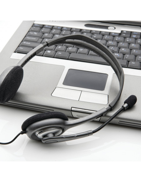 Logitech H111 Auricolare Cablato A Padiglione Ufficio Grigio