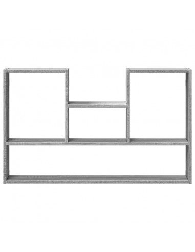 Mensola a Muro Grigio Sonoma 99x15x60 cm in Truciolato