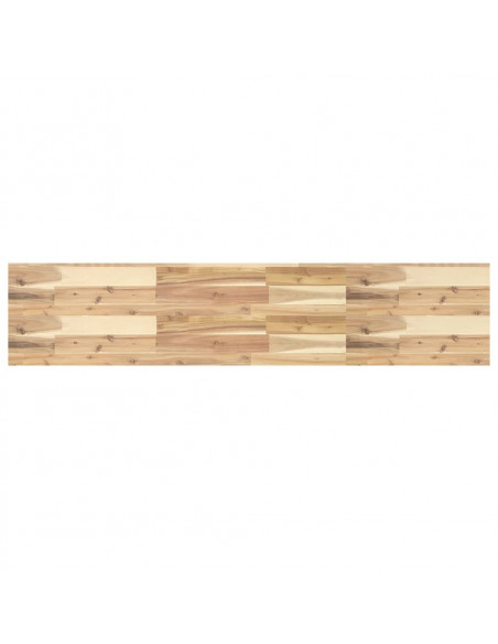 Ripiano a Parete 120x30x4 cm Legno Massello Acacia Non Trattato