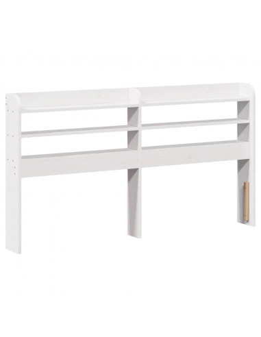 Letto senza Materasso Bianco 140x190 cm Legno Massello di Pino